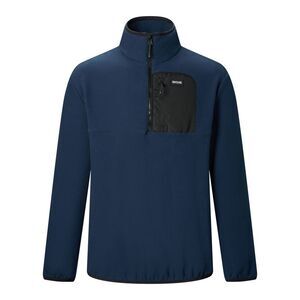 Regatta Mens Frankie Half Zip Fleece Top / Navy/Black